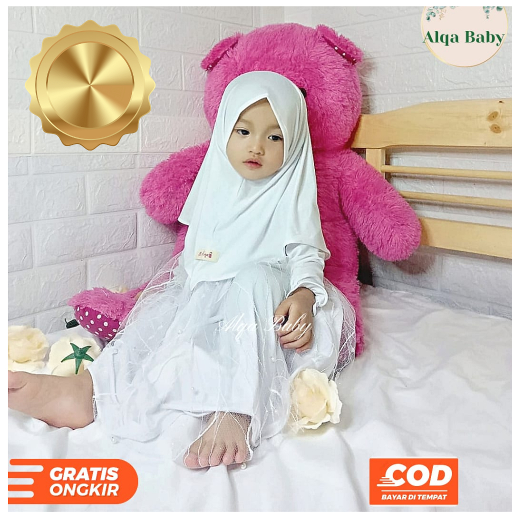 Gamis Bayi Perempuan Lucu 0-18 bulan Baju Anak Perempuan Setelan Anak Perempuan Gamis Bayi Perempuan