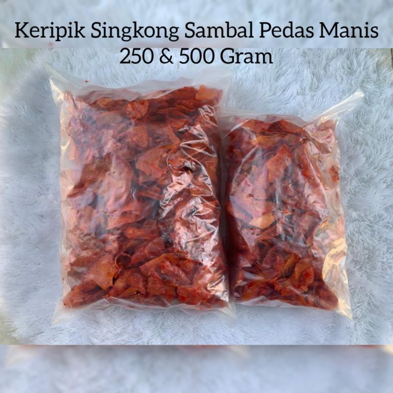 

Keripik Singkong Sambal Pedas Manis Kemasan Besar