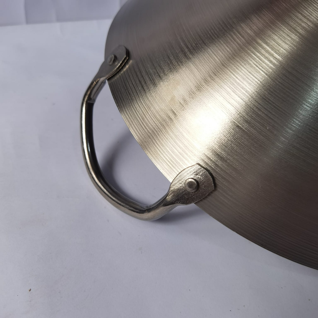 Calypso wajan kuping kuali penggorengan stainless steel tebal 32cm 36cm 40cm