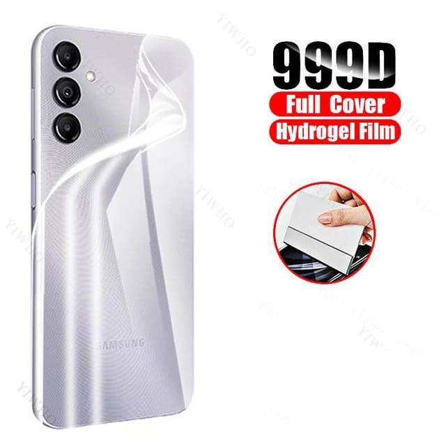 Clear Back Hydrogel Samsung A16 A26 A36 A56 S23 FE M14 A56 A55 A35 A25 A15 A14 A24 A34 A54 A33 A53 A73 A13 A23 A22 4G 5G A32 A52 A52s A72 A51 A71 Skin Anti Gores Belakang Bening