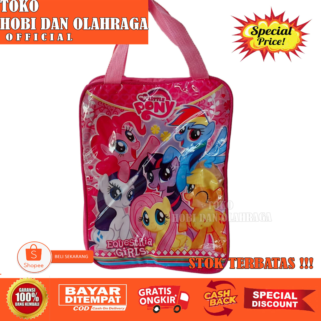 

Tas Tenteng Goodie Bag Retsleting Souvenir Ulang Tahun My Little Pony