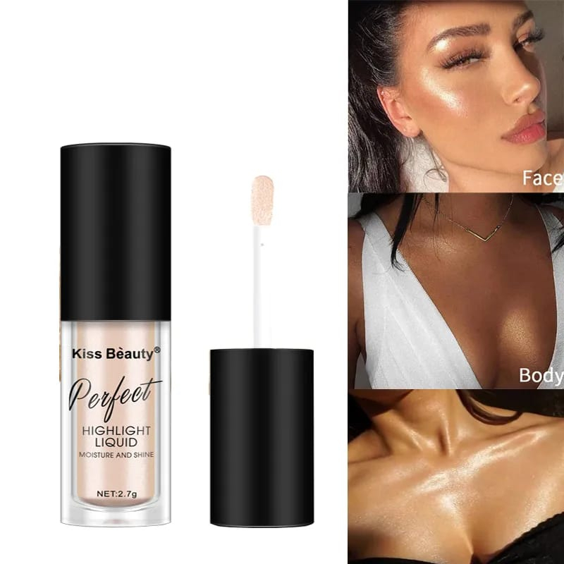 LIQUID HIGHLIGHTER WATERPROOF CONTOUR SHIMMER UNTUK MENCERAHKAN WAJAH KISS BEAUTY