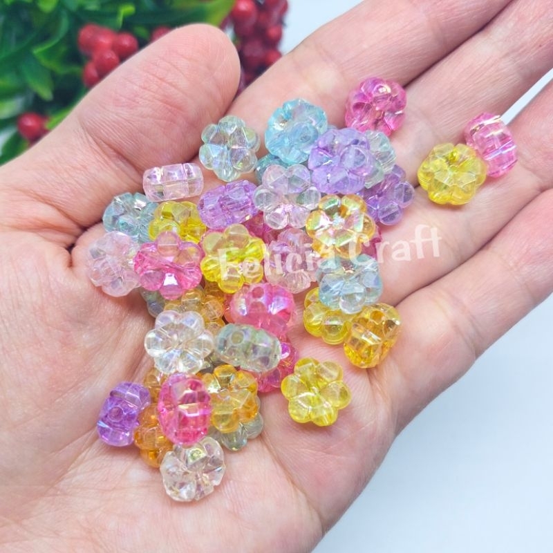 10gr. Manik bunga mini clear AB