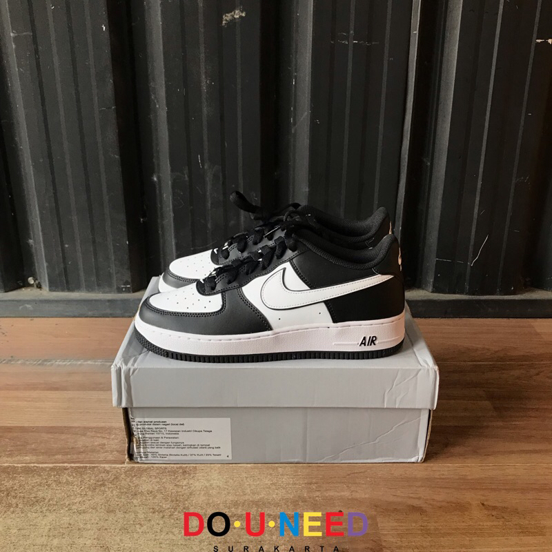 Nike Air Force 1 Low 07 LV8 Black White Panda GS