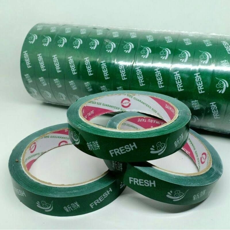 Lakban Sayur Fresh Vegetables Lakban Hijau Tape Isolasi Sayuran