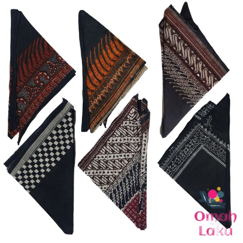 Iket Segitiga - iket Segitiga jawa - Udeng Ikat Segitiga Motif Batik - Ikat kepala Jawa Tengah/Udeng Jaranan