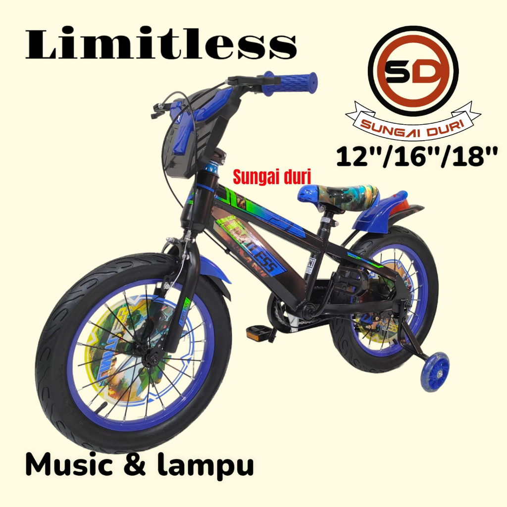 new limitless 1005 sepeda bmx anak 12 16 18 inch