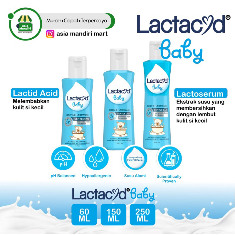 LACTACYD BABY  60ml / 150ml / 250ml