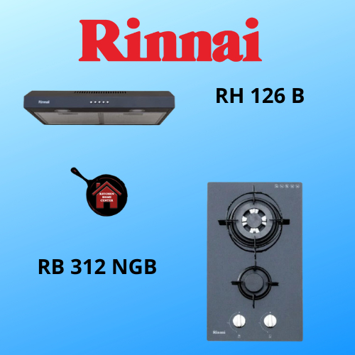 PAKET KOMPOR TANAM RINNAI RB 312 NGB + RH 126 B