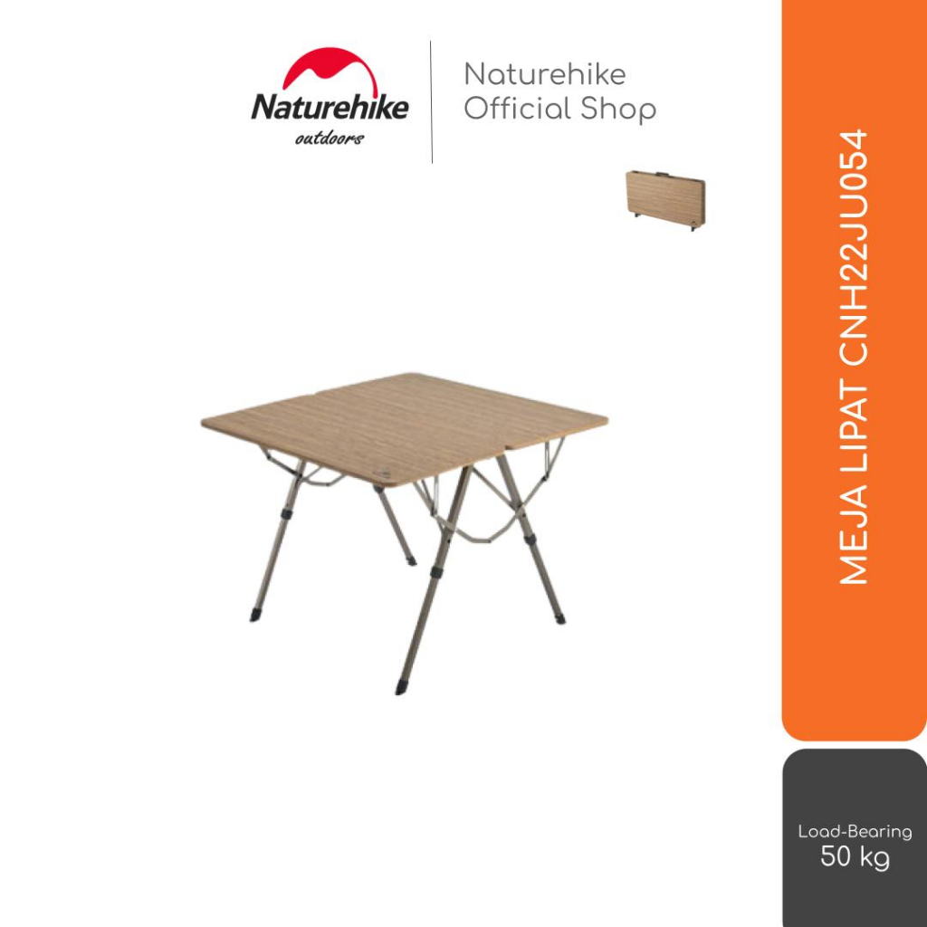 MEJA LIPAT KAYU PORTABLE OUTDOOR CAMPING NATUREHIKE CNH22JU054