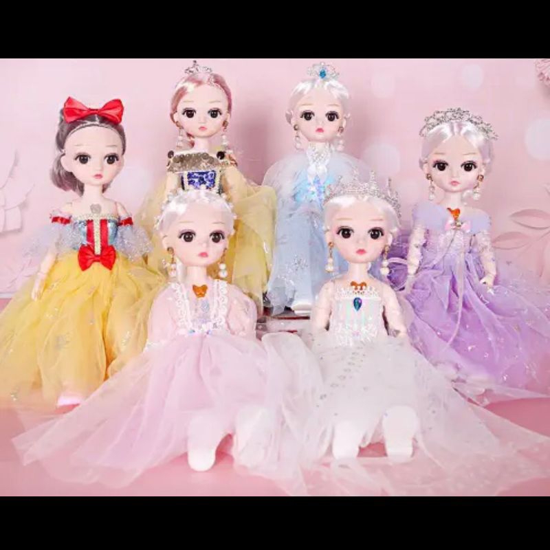 30cm Frozen Snow White Boutique Bernyanyi BJD Gadis Mainan Boneka Barbie