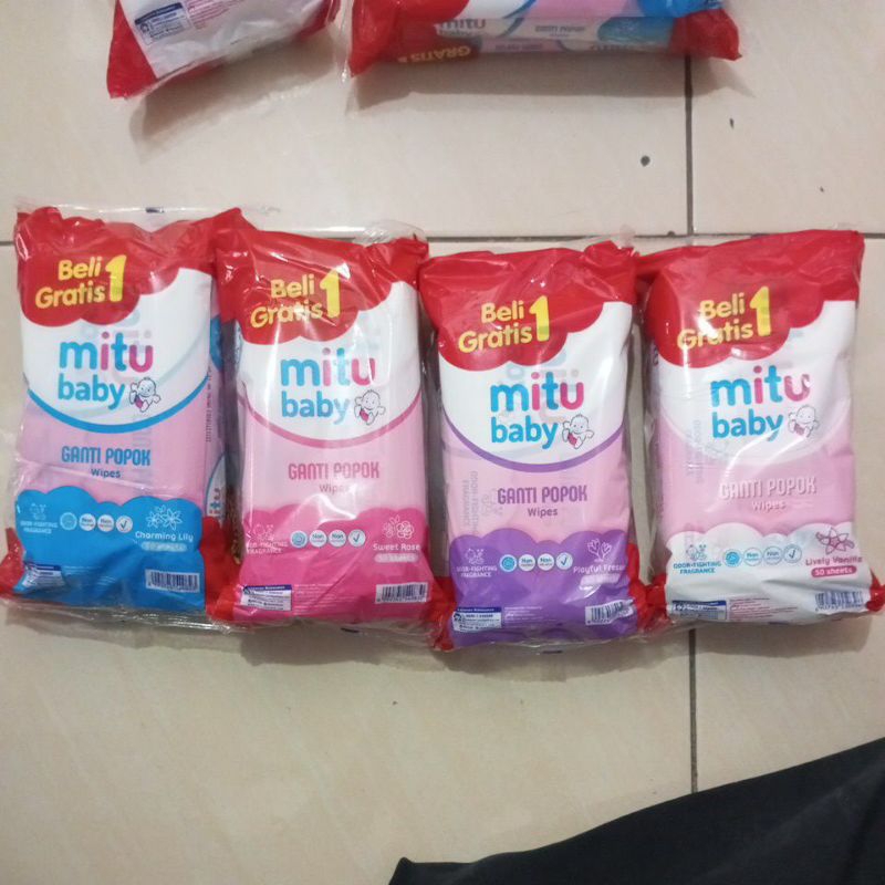 MITU BABY WIPES TISSUR BASAH 2X50