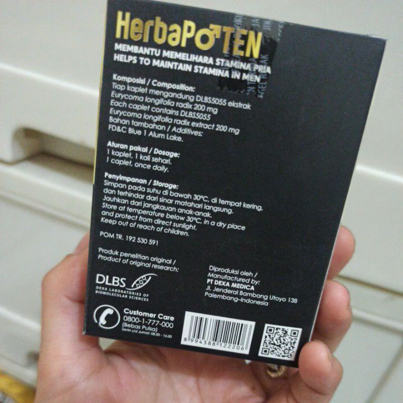 Herbapoten 30 kapsul stamina pria