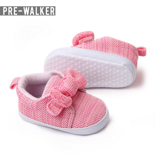 Sepatu Bayi Perempuan Pita Besar - Sepatu Prewalker Baby S1301