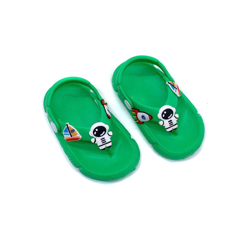 Sandal Jepit Anak Laki-Laki Bahan Karet Tidak Licin Ringan Kekinian Model Tali Belakang Terbaru Size 20-25