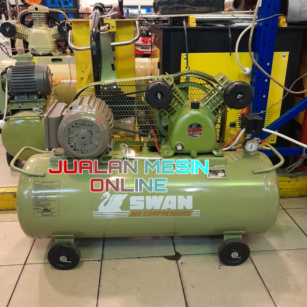 Kompresor Angin Swan 1 hp (pk) SVU 201 komplit motor