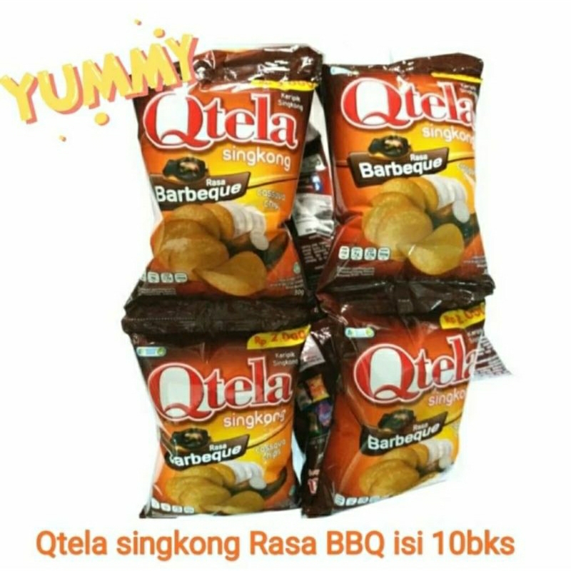 

keripik singkong qtela barbeque | isi 10 bks