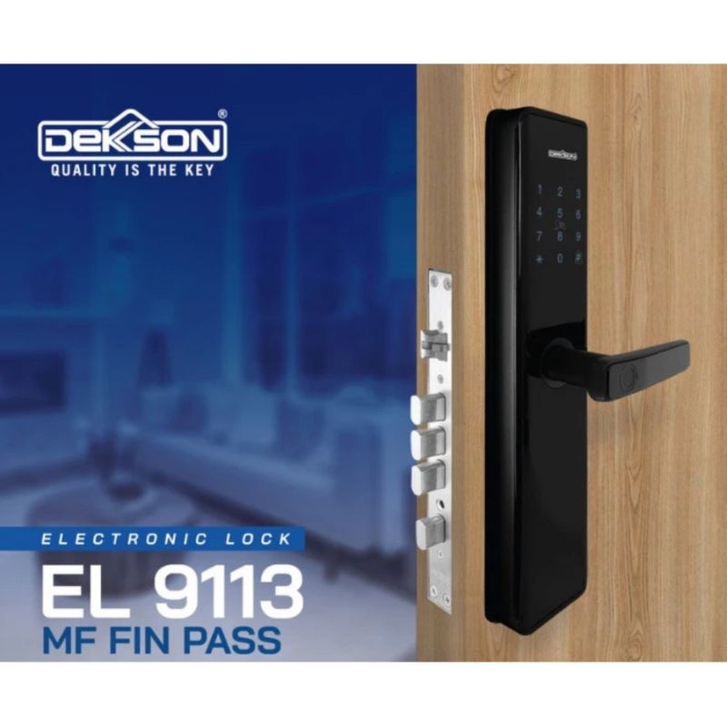 Dekkson Smart Lock Digital Lock Electronic  Lock EL 9113  Black+SN - Kunci Digital Dekkson EL 9113 H
