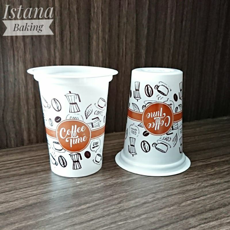 Istana Baking Cup Gelas Plastik Coffe Cup Gelas Minuman Kopi Higienis Murah