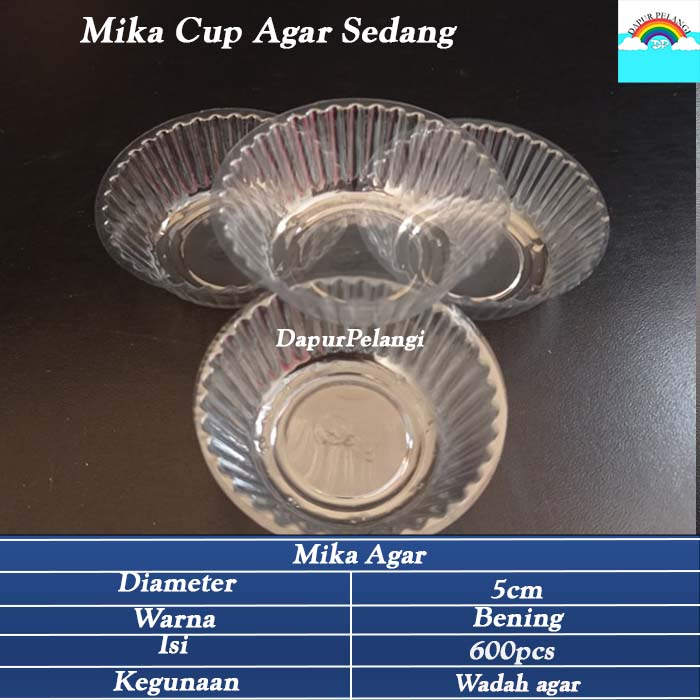 Mika Agar/Mika Plastik/Mika Mega Cup Agar Sedang