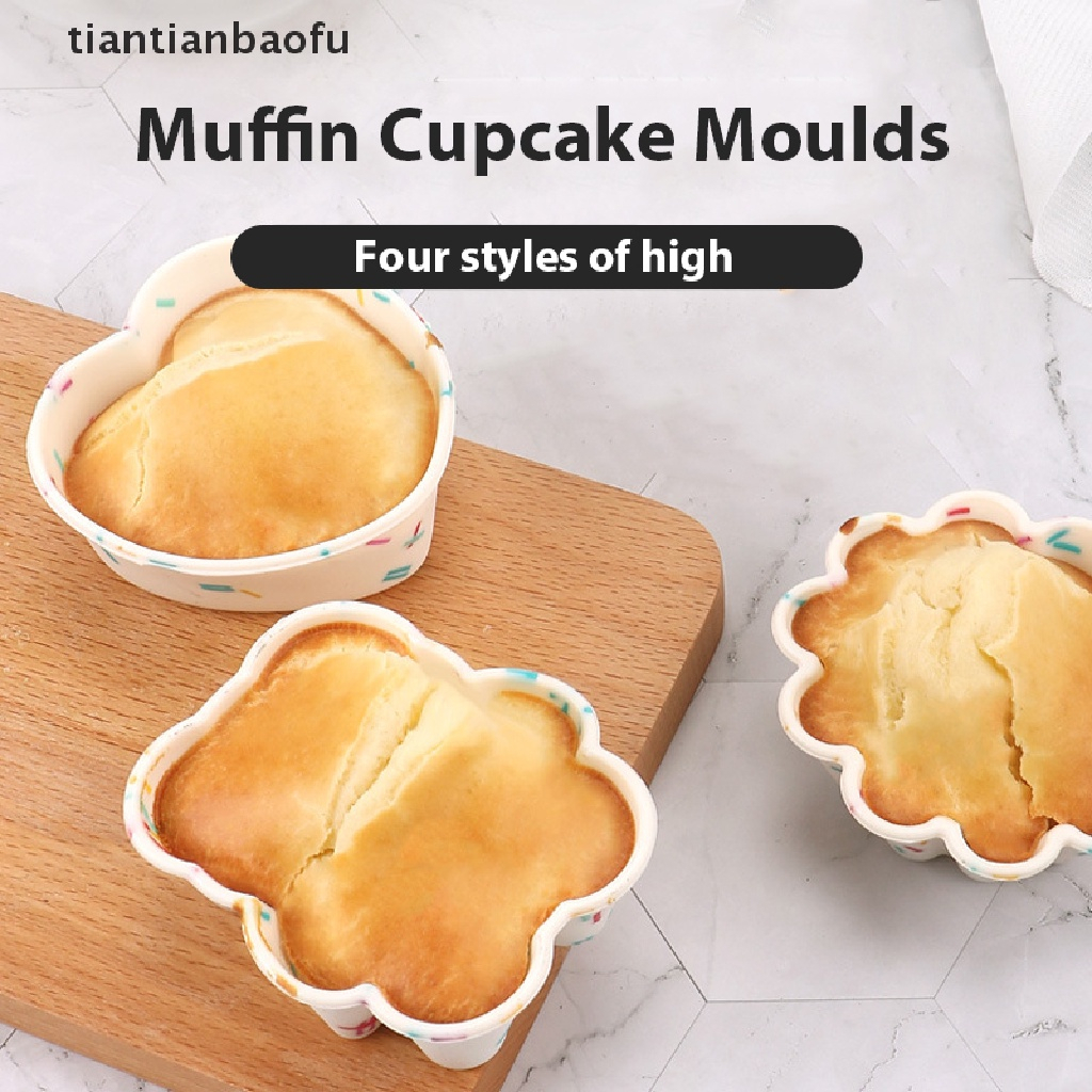 (ctshop1) Cetakan Kue Muffin Cupcake Bahan Silikon Untuk Alat Dapur