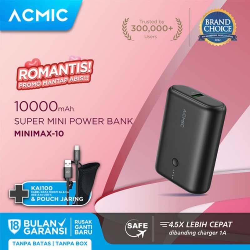 Acmic powerbank 1000MAH supermini