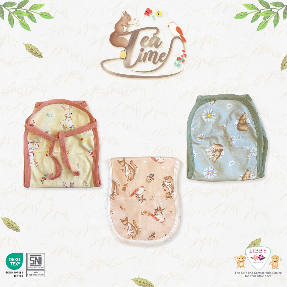 [TOMS] [BUNDLE HEMAT 3pcs] LIBBY (3pcs) Popok Tali MOTIF PRINT Terbaru Grosir (0-3bln)