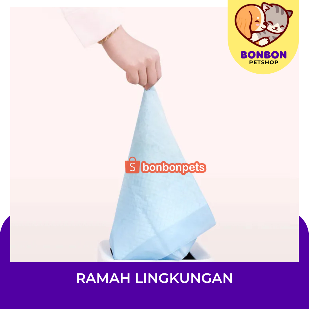 Underpads Alas Pipis Kucing Anjing Popok Tahan Bocor Bahan Tebal Underpad pad hewan 1 paket dus