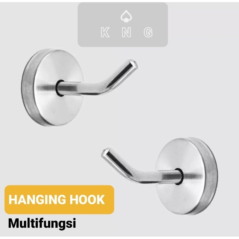 Gantungan Kait Mini Serbaguna Bahan Besi Stainless Steel - Hanging Hook