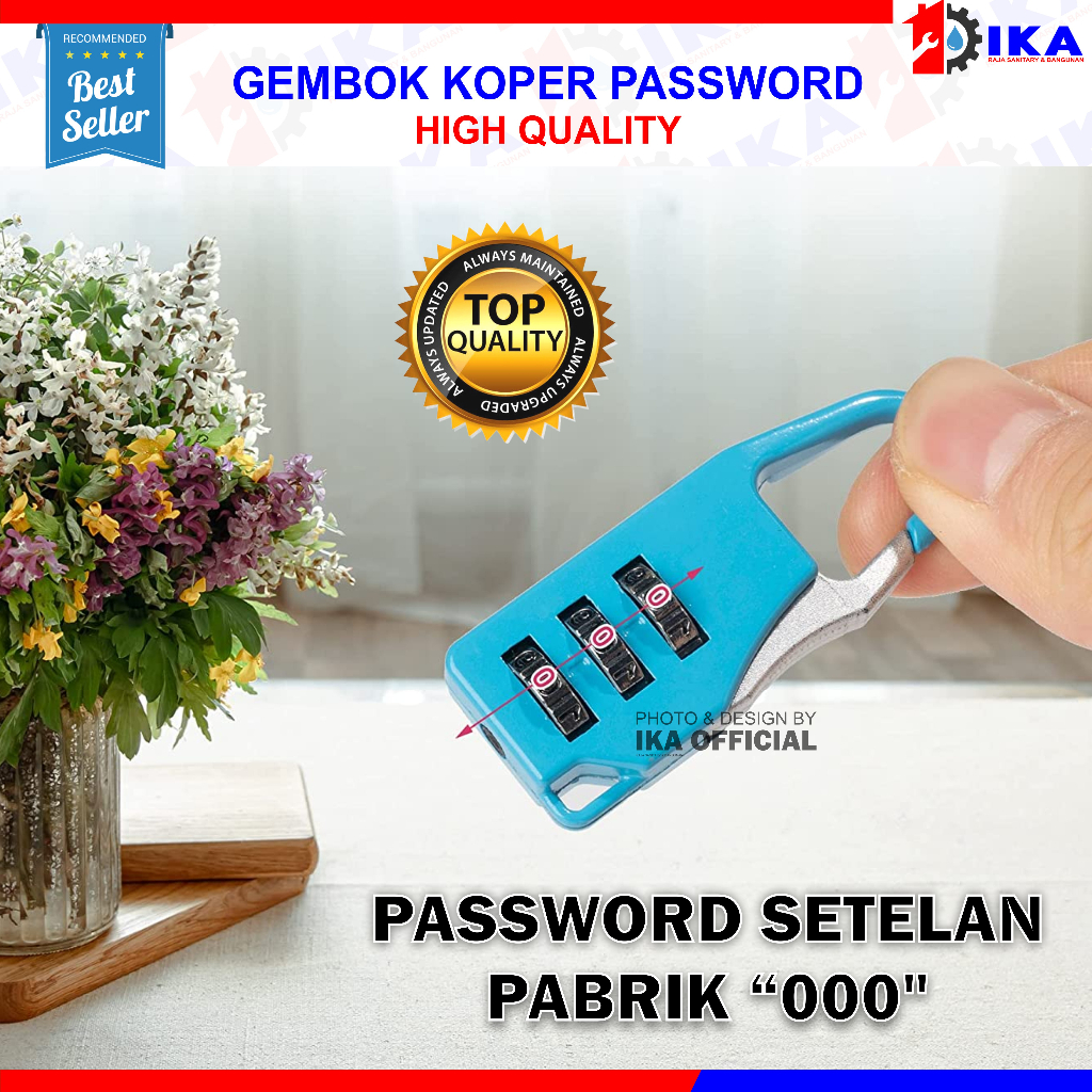 Gembok Koper Besi Mini Angka Kode Password / Kunci Gembok Swiss Kode Numeric Anti Maling Koper Tas Code Angka Password Gembok Nomor Putar 3 Digit / Gembok Mini Tas Koper