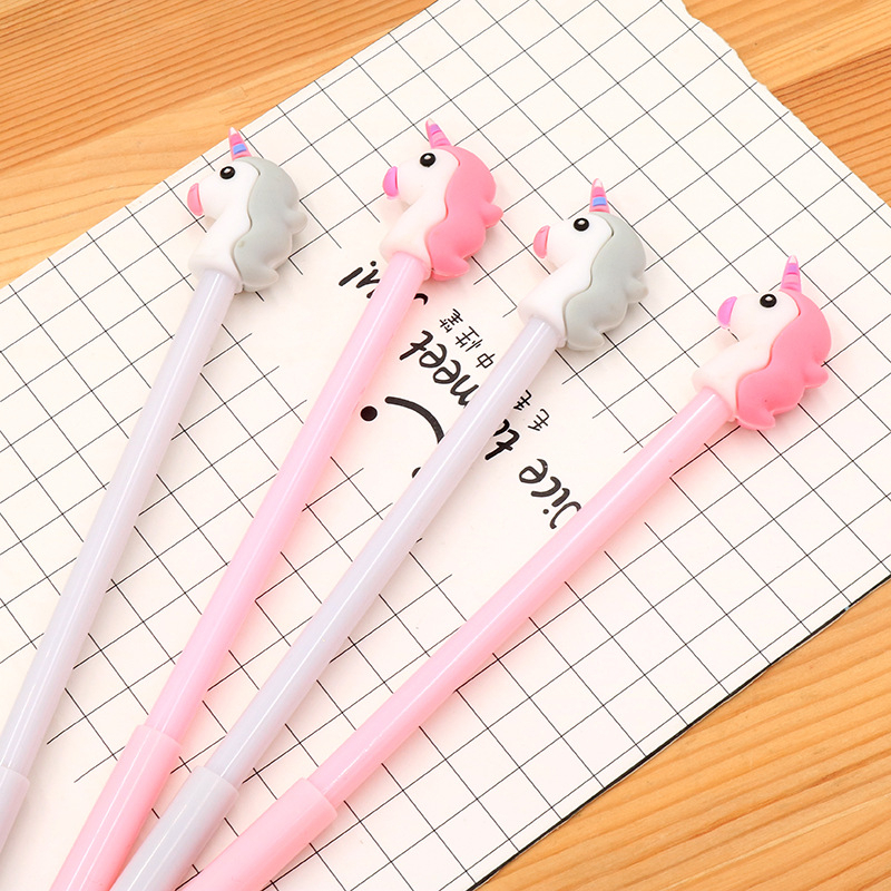 DOMMO - D6163 Pena Gel S5613 / Pena Pulpen Gel Motif Unicorn / Gel Pen / Pena Karakter Unicorn / Pulpen Kepala Unicorn / Unicorn Gel Pen