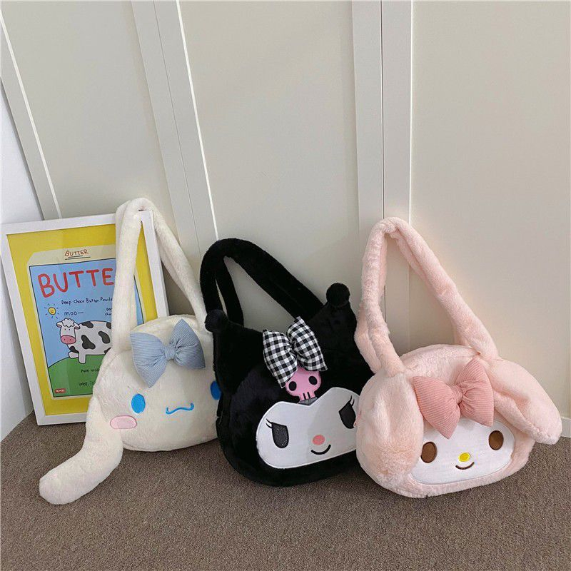 TAS BAHU CINNAMOROLL MELODY KUROMI HEAD SHOULDER BAG WANITA