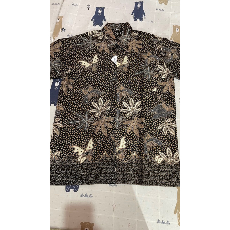 NEW Kemeja batik pria halus size M tag Mirota