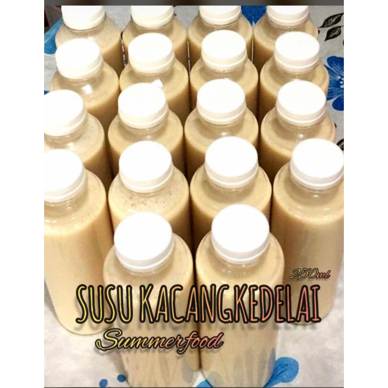 

susu kacang kedelai murni gula asli per 10 botol
