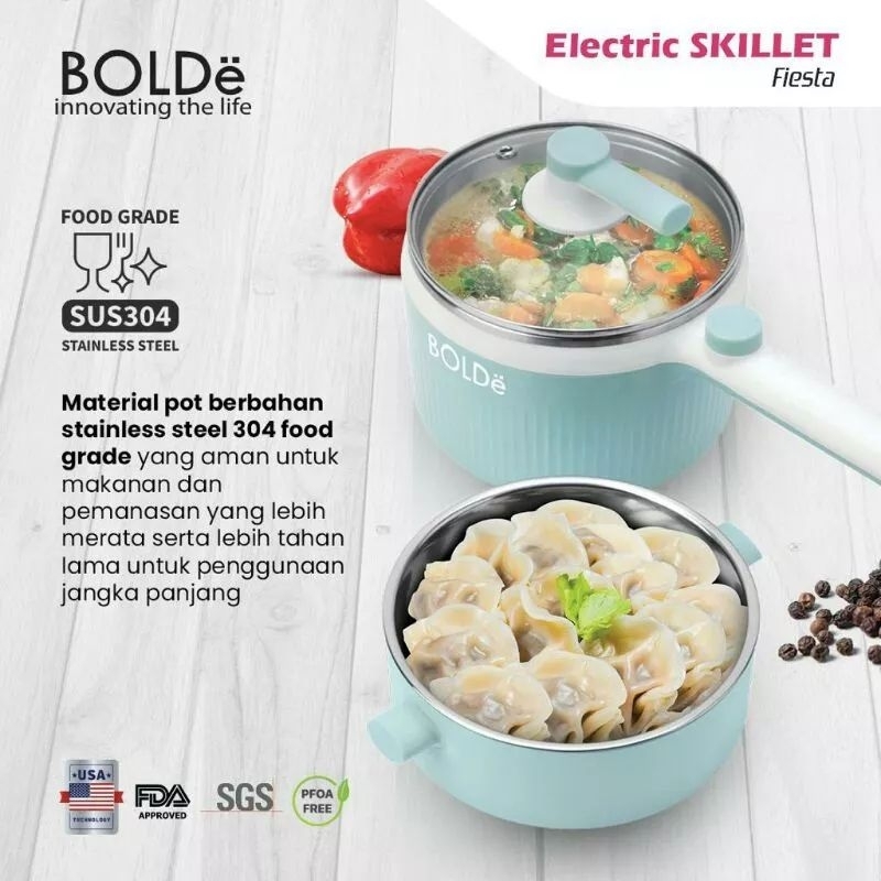 BOLDè Skillet FIESTA Kapasitas 1.2L Panci Elektrik