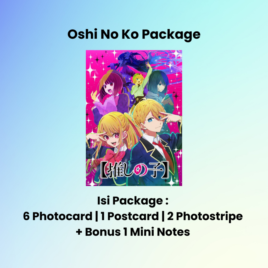 Paket Anime Oshi No Ko Aquamarine Hoshino Ruby Hoshino Ai Hoshino