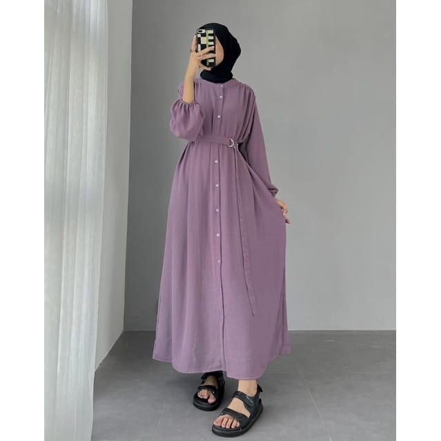 GAMIS VIRAL KANAYA BAHAN CRINKEL AIR FLOW TREN MASA KINI II MODEL TERBARU GAMIS CRINKEL II ARRAZAQU COLLECTION