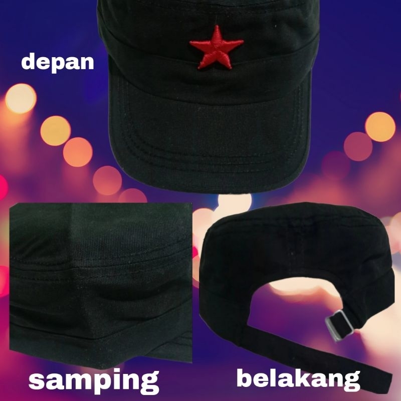TOPI KOMANDO BINTANG MERAH