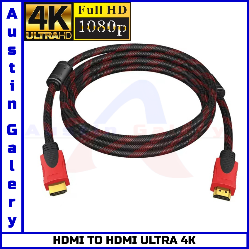 HDMI TO HDMI 4K UltraHD Full HD1080P High Resolution Untuk PC HDTV Laptop