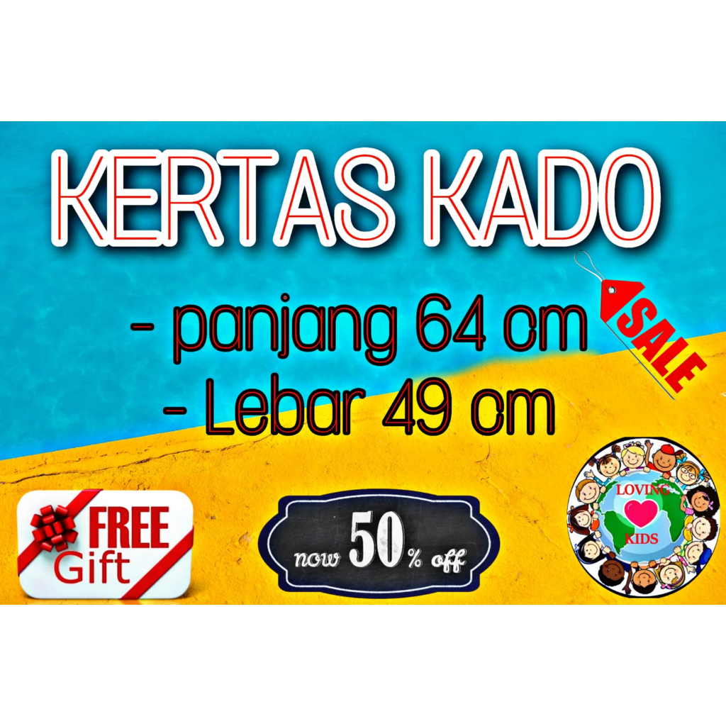 

Kertas kado loving kids store
