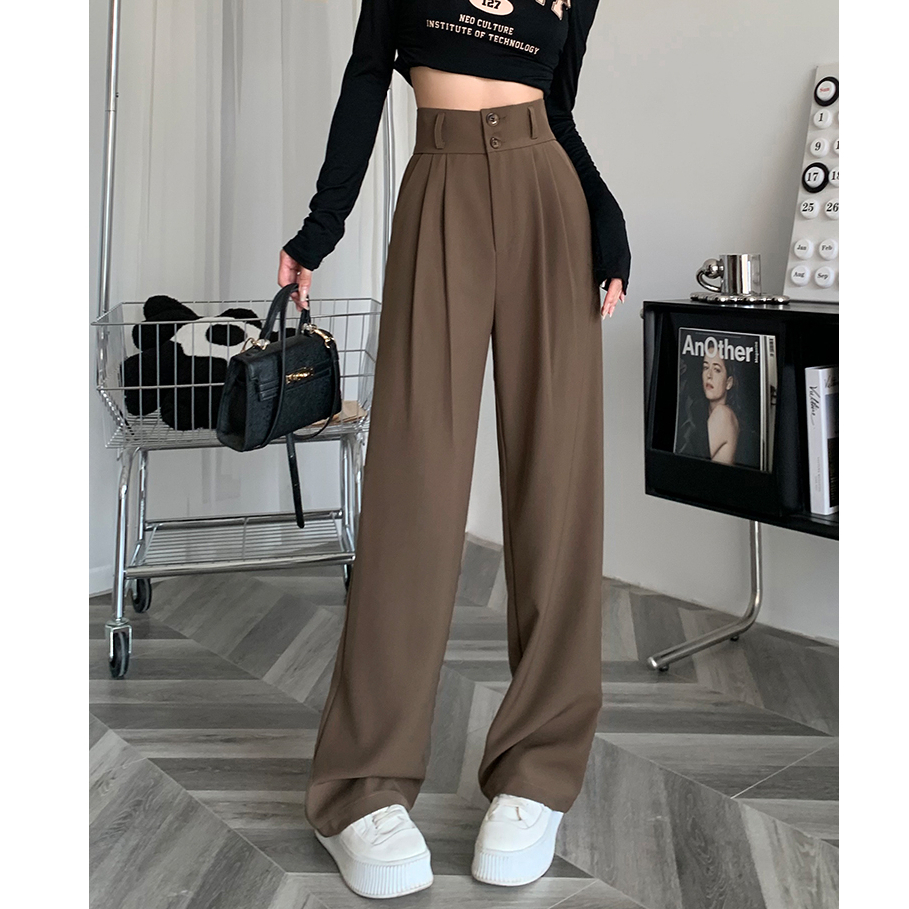 Celana Wanita Kekinian Kulot Highwaist Casual Premium Kancing Korean Style Celana Panjang