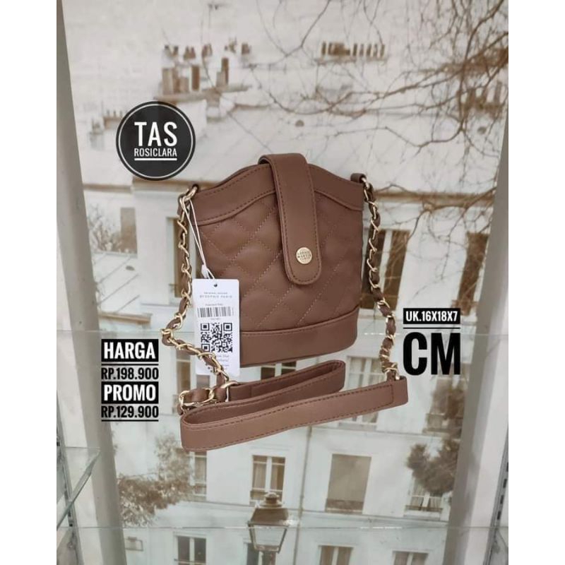 Rosiclara Sophie Martin Tas Selempang Wanita Kulit Sintetis Motif Unik Ukuran Kecil Sophie Martin Pa
