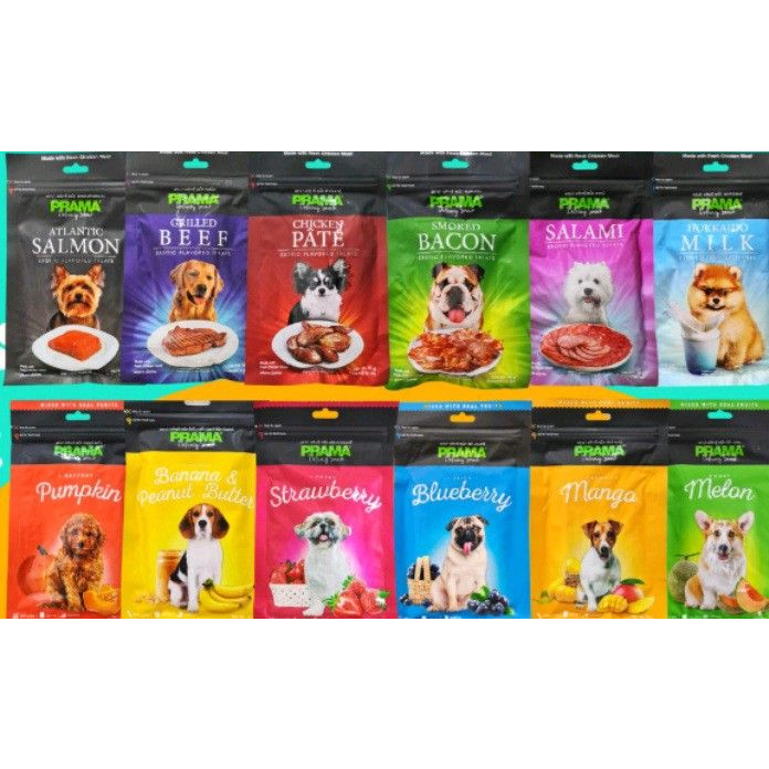 Prama Delicacy Snack Cemilan Anjing 70gr Prama Dog Treat 70gram - Smok