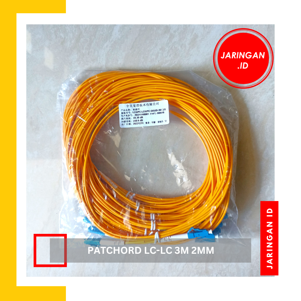 PATCHORD LC-LC 3M 2MM