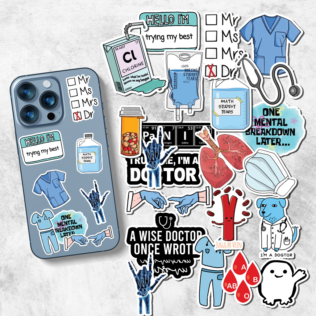 

21pcs Sticker Tumblr DOCTOR PACK Aesthetic Sticker Laptop HP