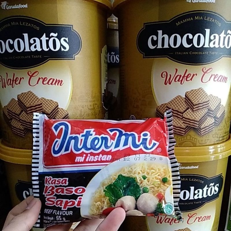 Gratis Intermi setiap beli Chocolatos Wafer Cream 300gr