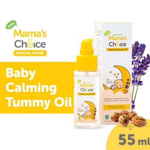 ORIGINAL Mama's Choice Baby Calming Tummy Oil 55ml / Mama Choice Minyak Telon Anak 55 ml / Mamas Choice Anti Kolik Nutmeg Lavender Chamomile Oil / Minya Telon Alami Anti Colic / LEDI MART