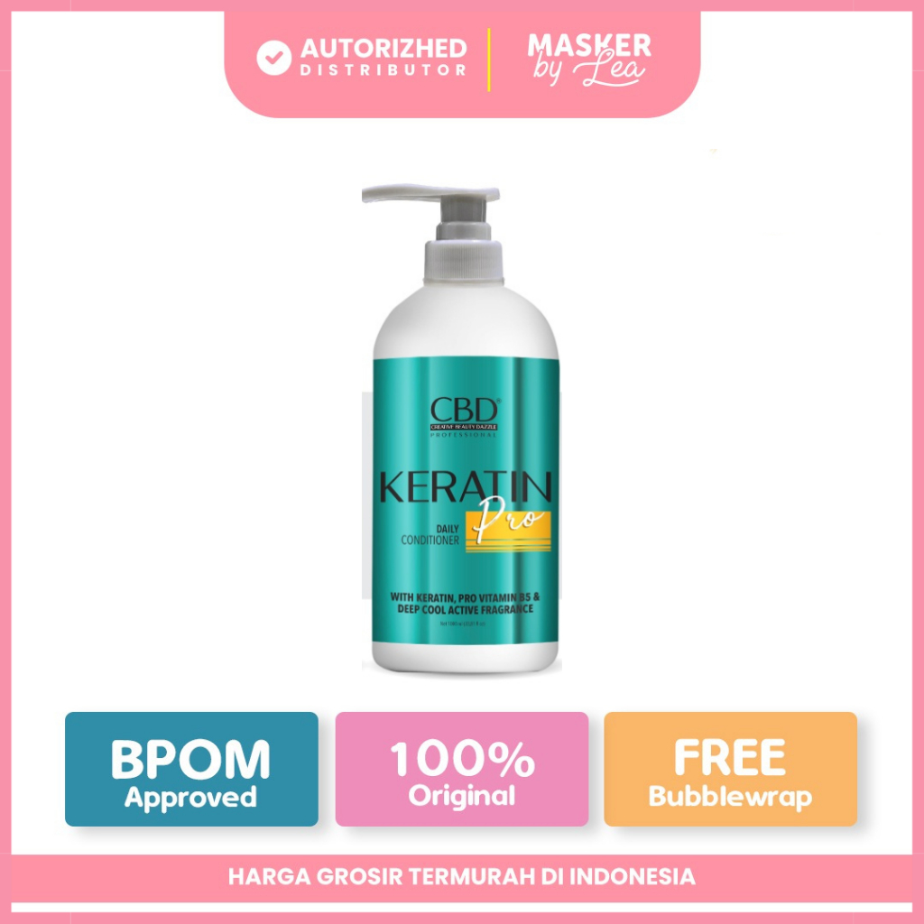 CBD Professional Keratin Pro Daily Conditioner 1000ml / Kondisioner Keratin PRO VITAMIN B5 / Memperbaiki Batang Rambut Rusak