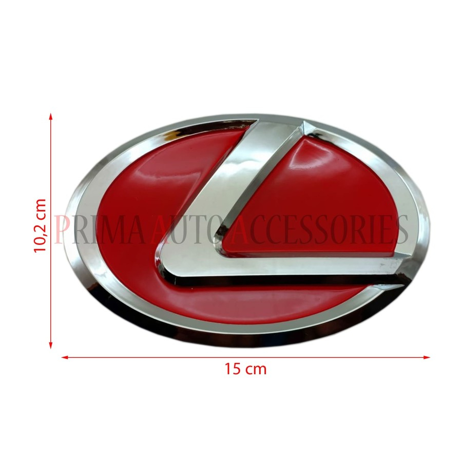 Logo Emblem Mobil LEXUS MERAH