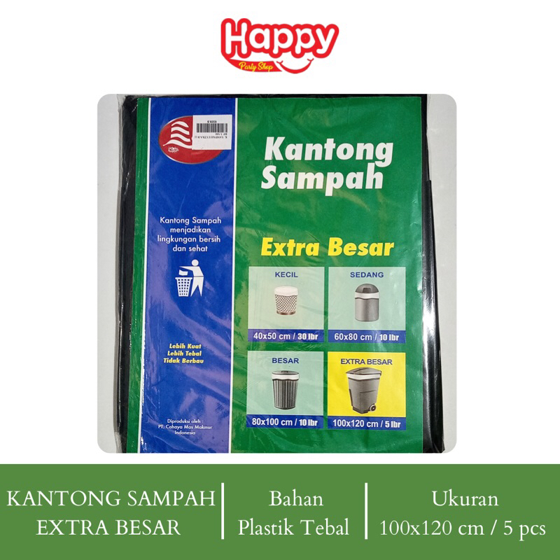 KANTONG SAMPAH EXTRA BESAR UK 100x120cm (isi 5pcs)